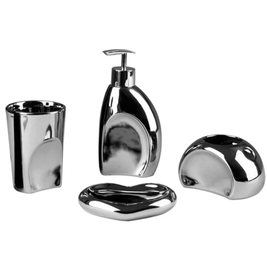 Dispensador de sabonete espumante, saboneteira dispensadora, conjunto de acessórios para banheiro com suporte para escova de dentes de luxo Athroom